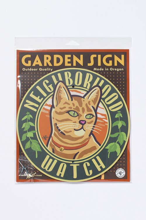 Neighborhood Watch Orange- Garden Sign