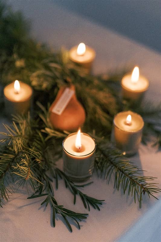 Hand-poured Bayberry Votive Candles