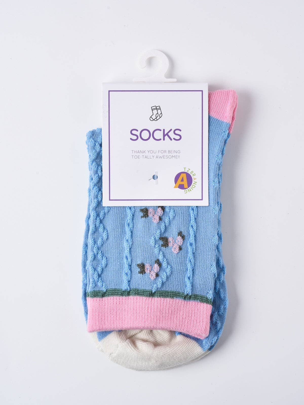 Rufia - Tulip Pattern Crew Socks