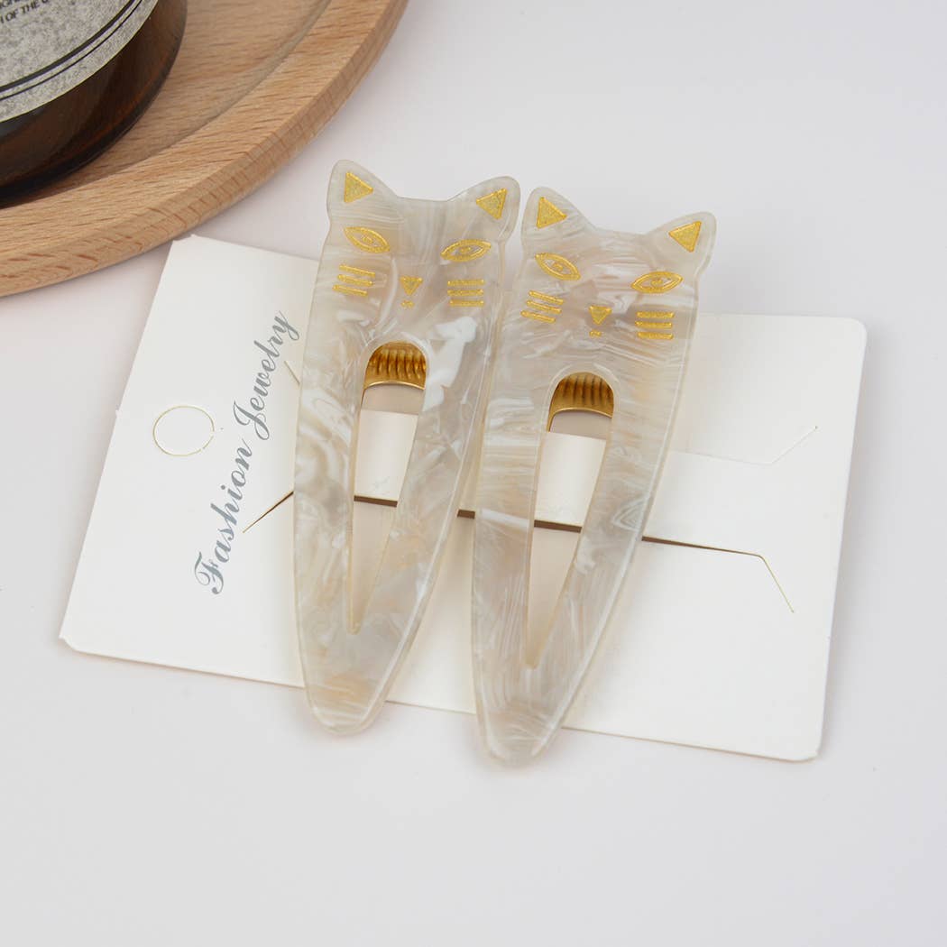 Cat Hair Clips, Set Of 2