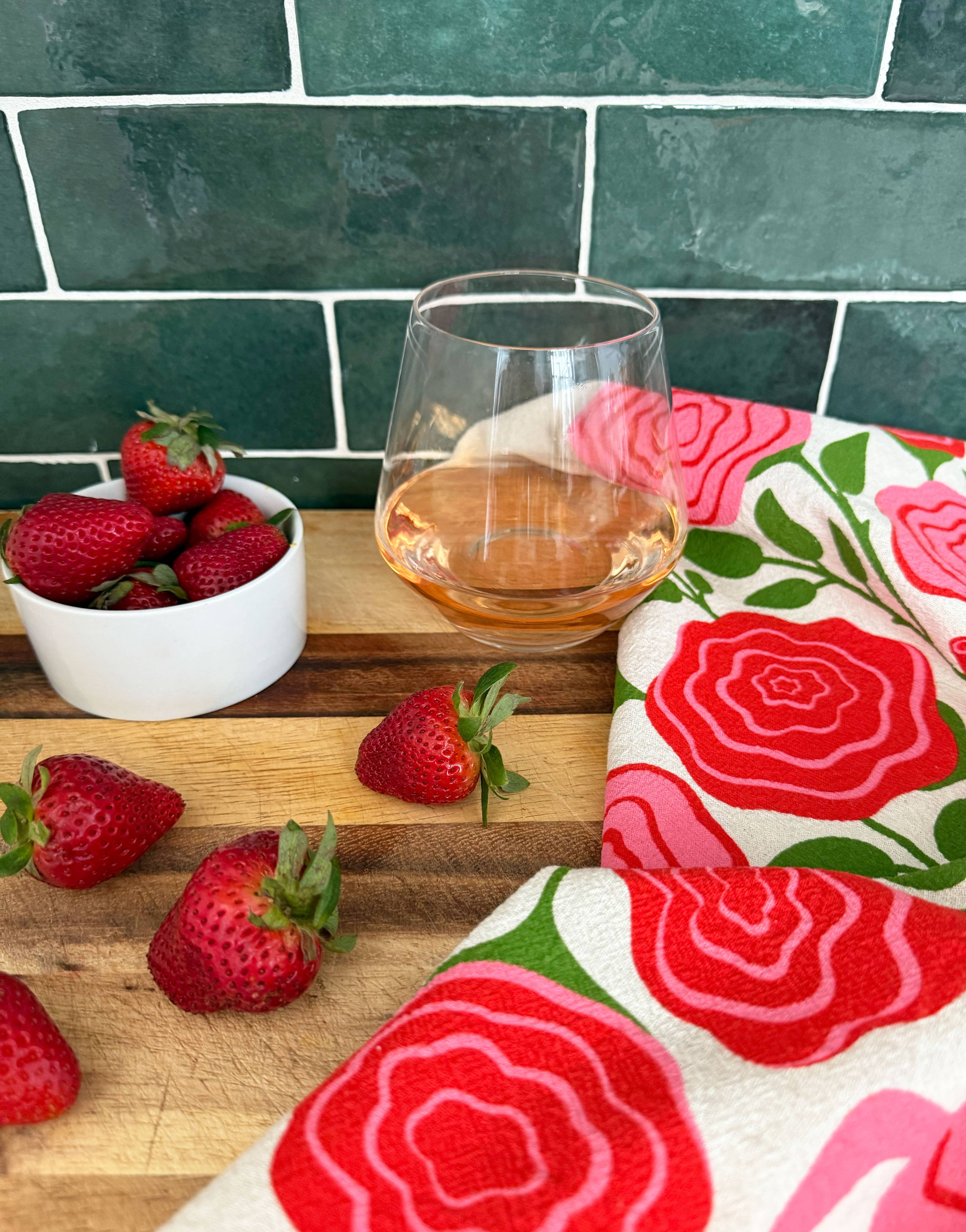 Rose - Tea Towel + Sponge Cloth Set