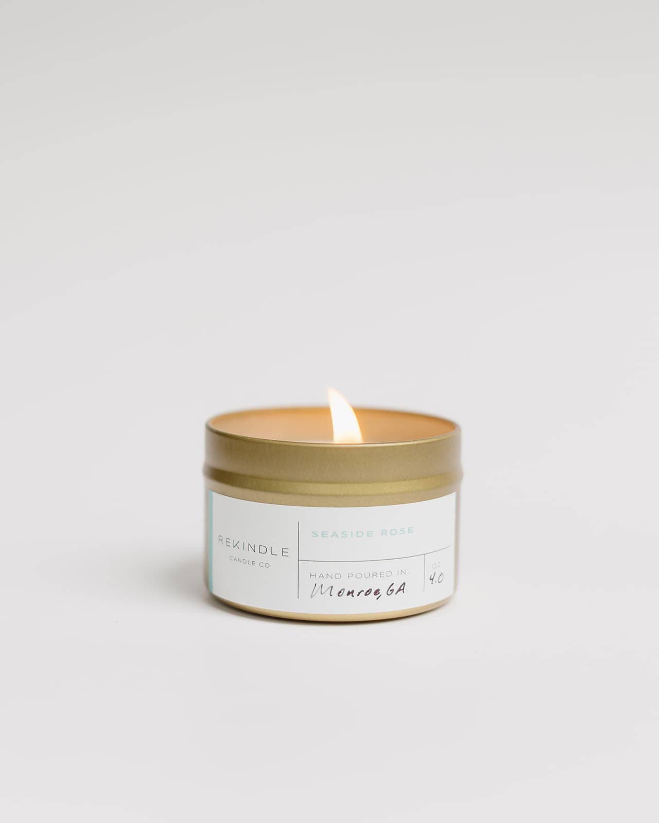 Seaside Rose Cotton Wick Soy Candle