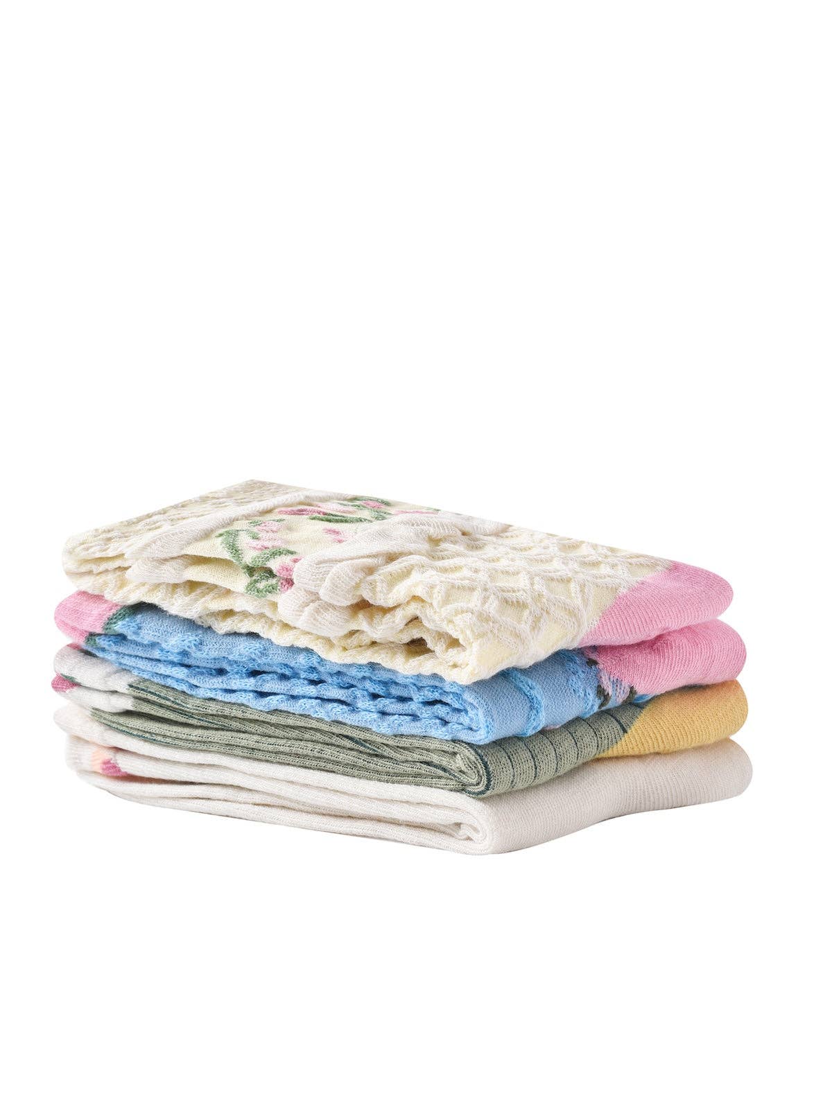 Rufia - Tulip Pattern Crew Socks