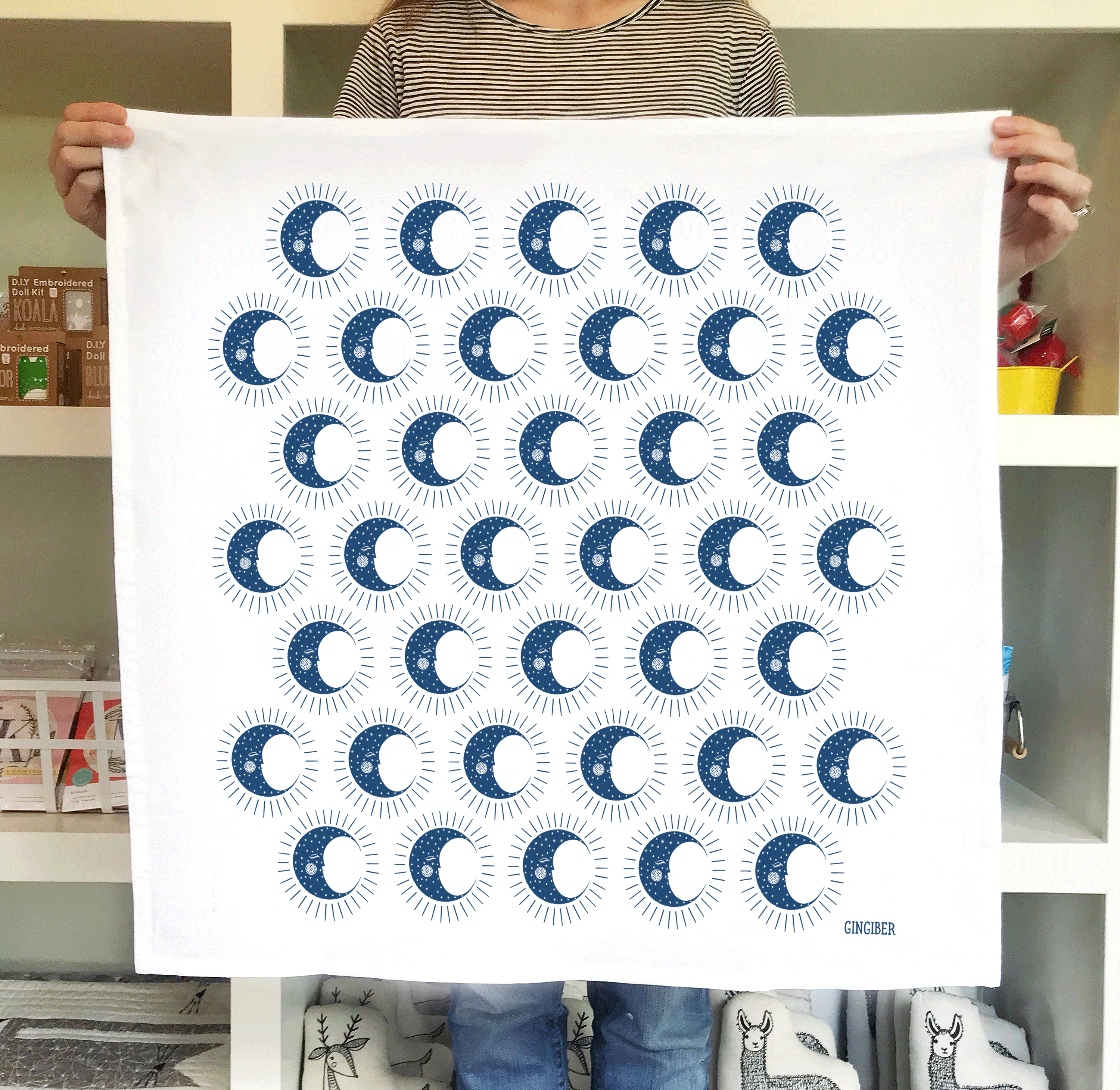 Moon Tea Towel