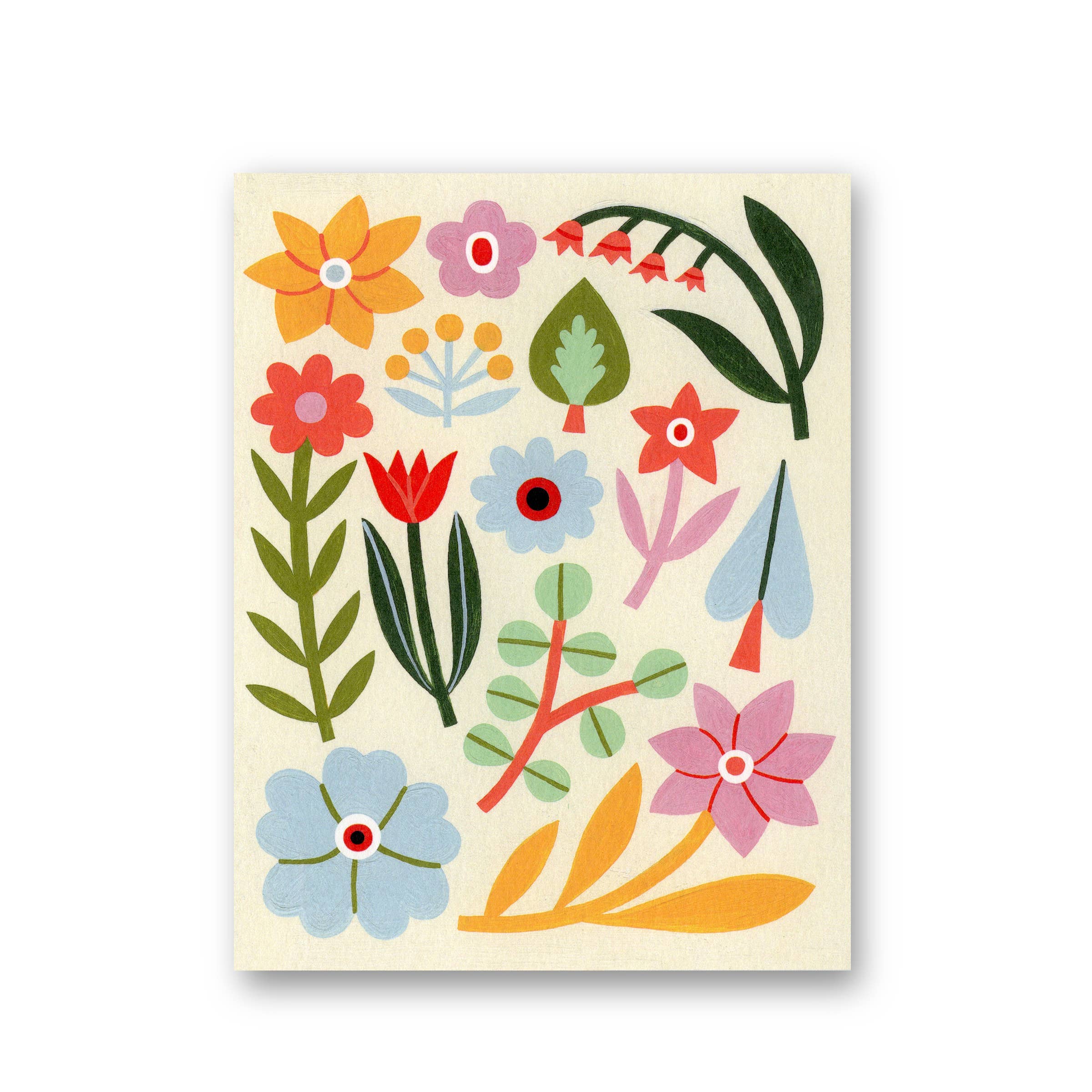 Ivory Floral Greeting Card