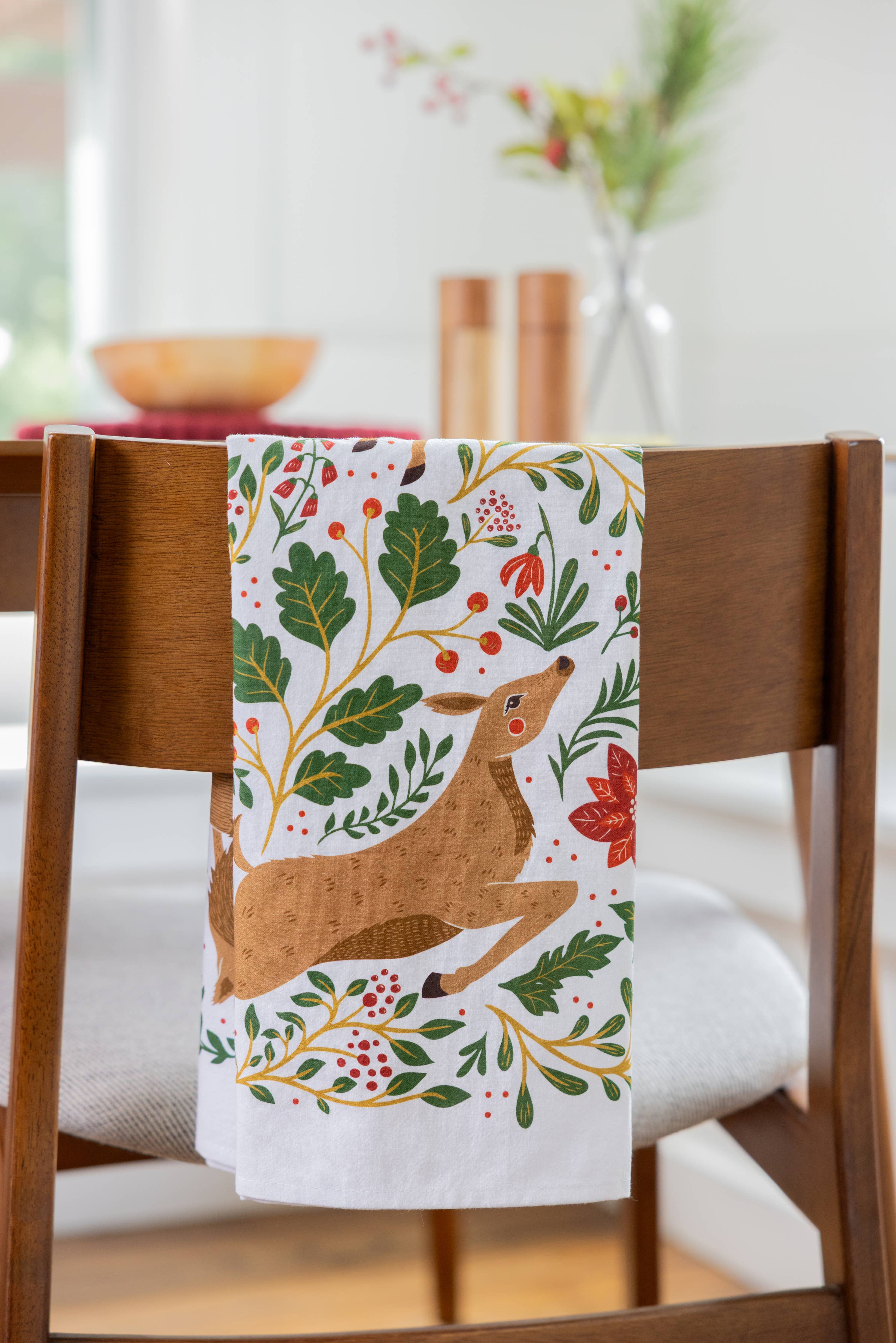 Winter Forest Tea Towel – Woodland Holiday