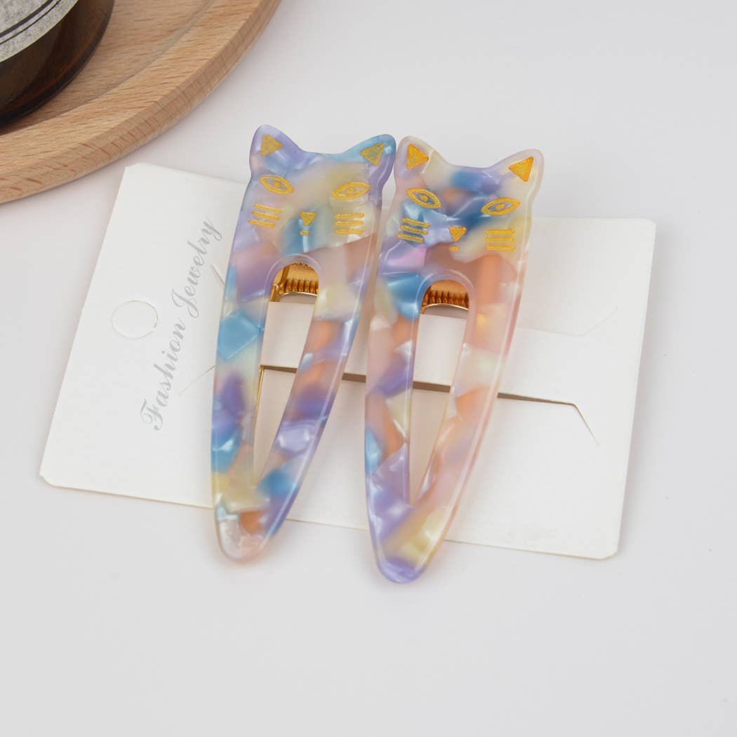 Cat Hair Clips, Set Of 2