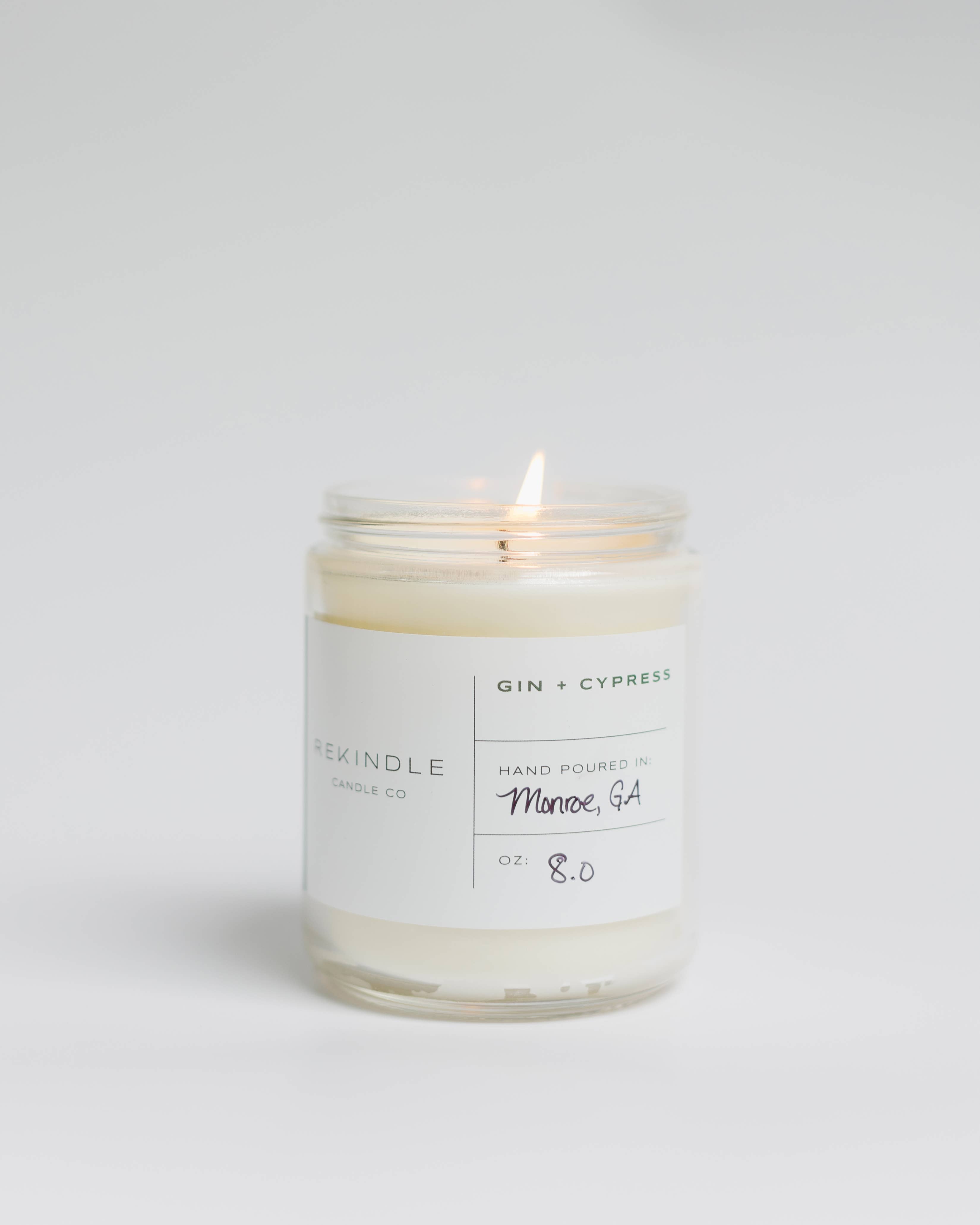 Gin + Cypress Cotton Wick Soy Candle