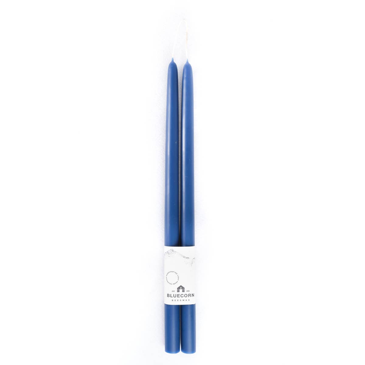 Pair of Hand-Dipped Beeswax Taper Candles