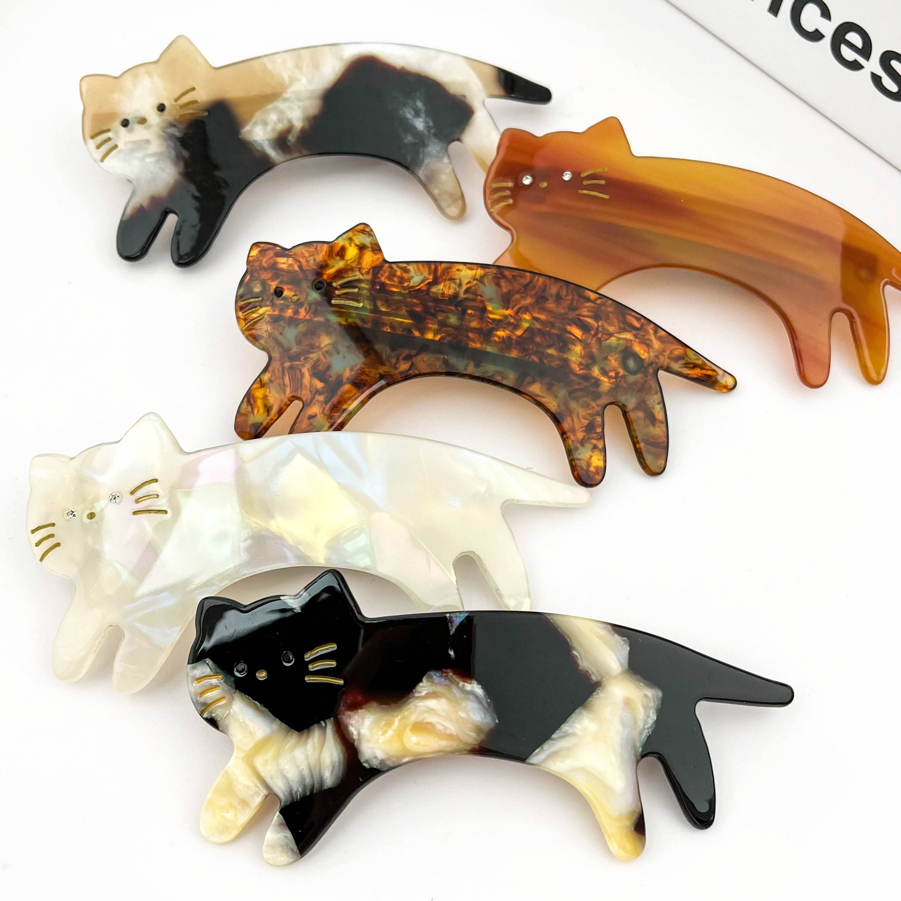 Cat Spring Hair Clip