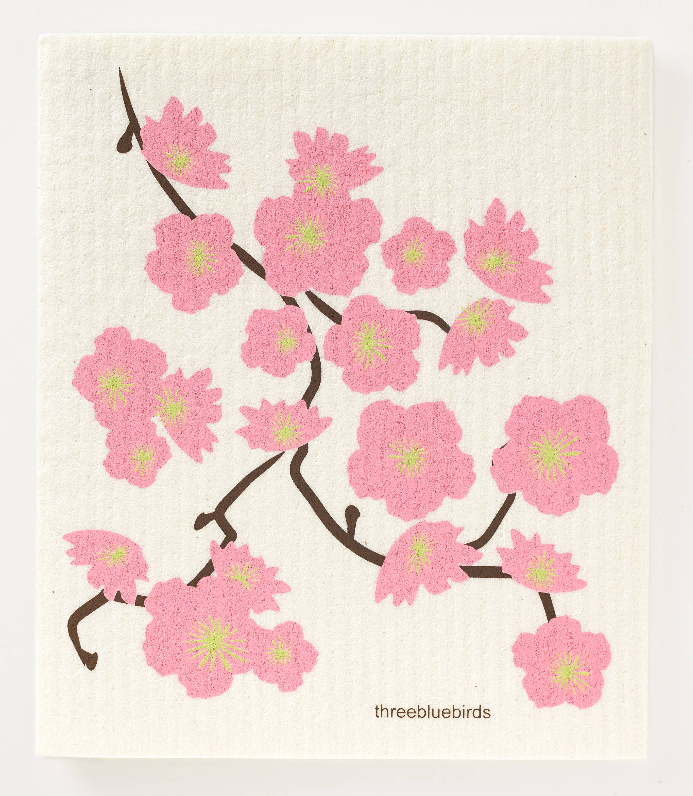 Cherry Blossoms Swedish Dishcloth