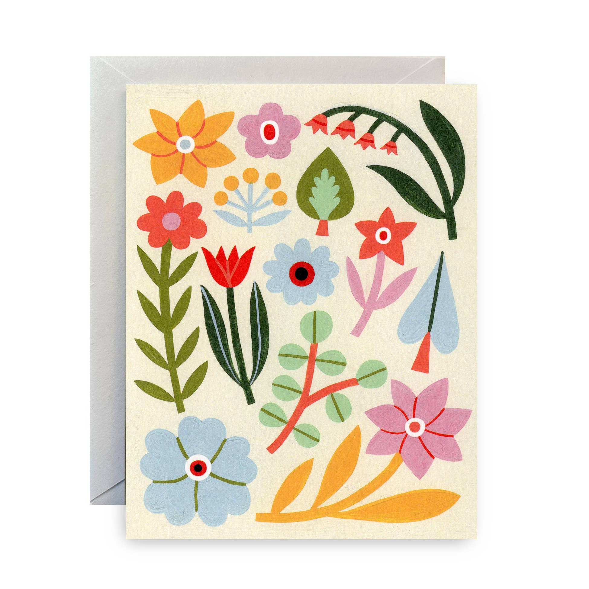 Ivory Floral Greeting Card