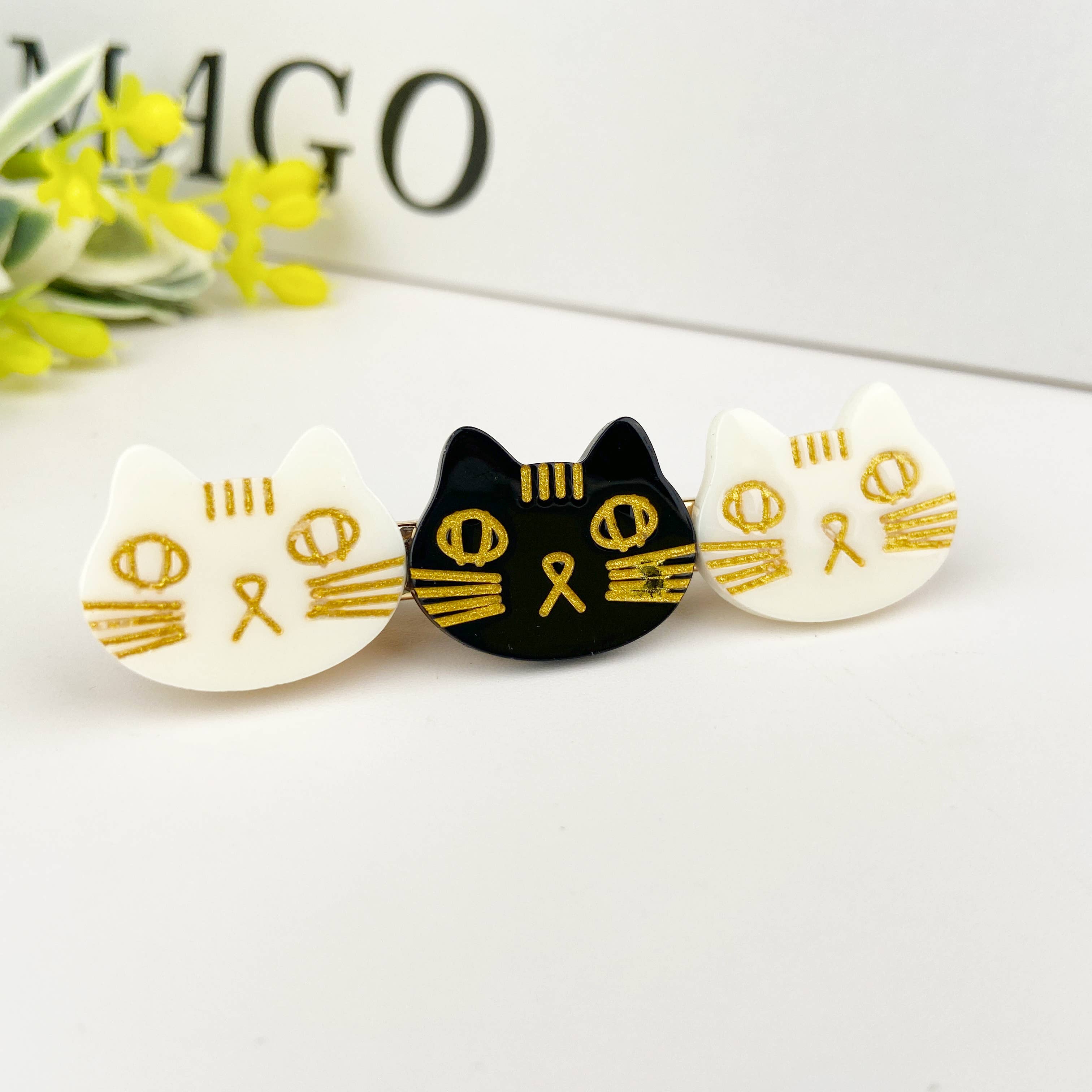 Cute cat duckbill clip
