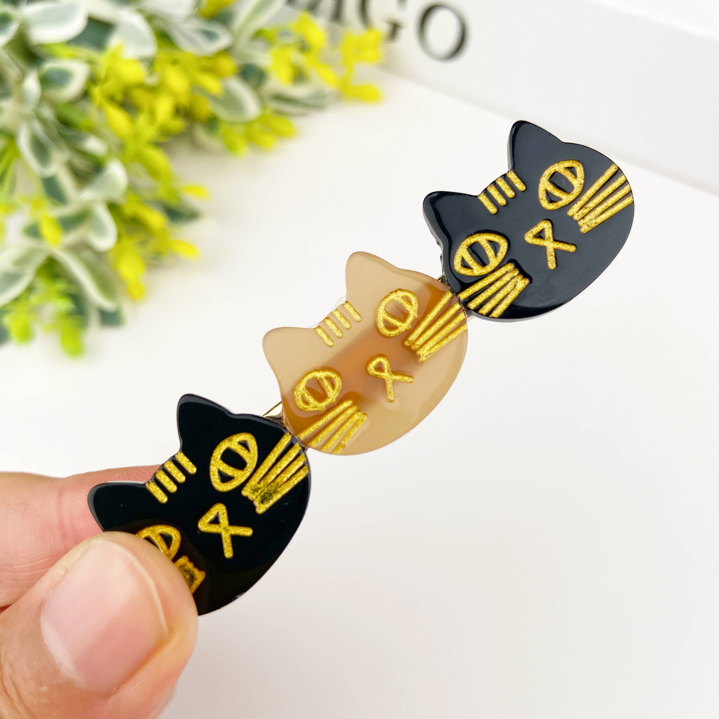Cute cat duckbill clip