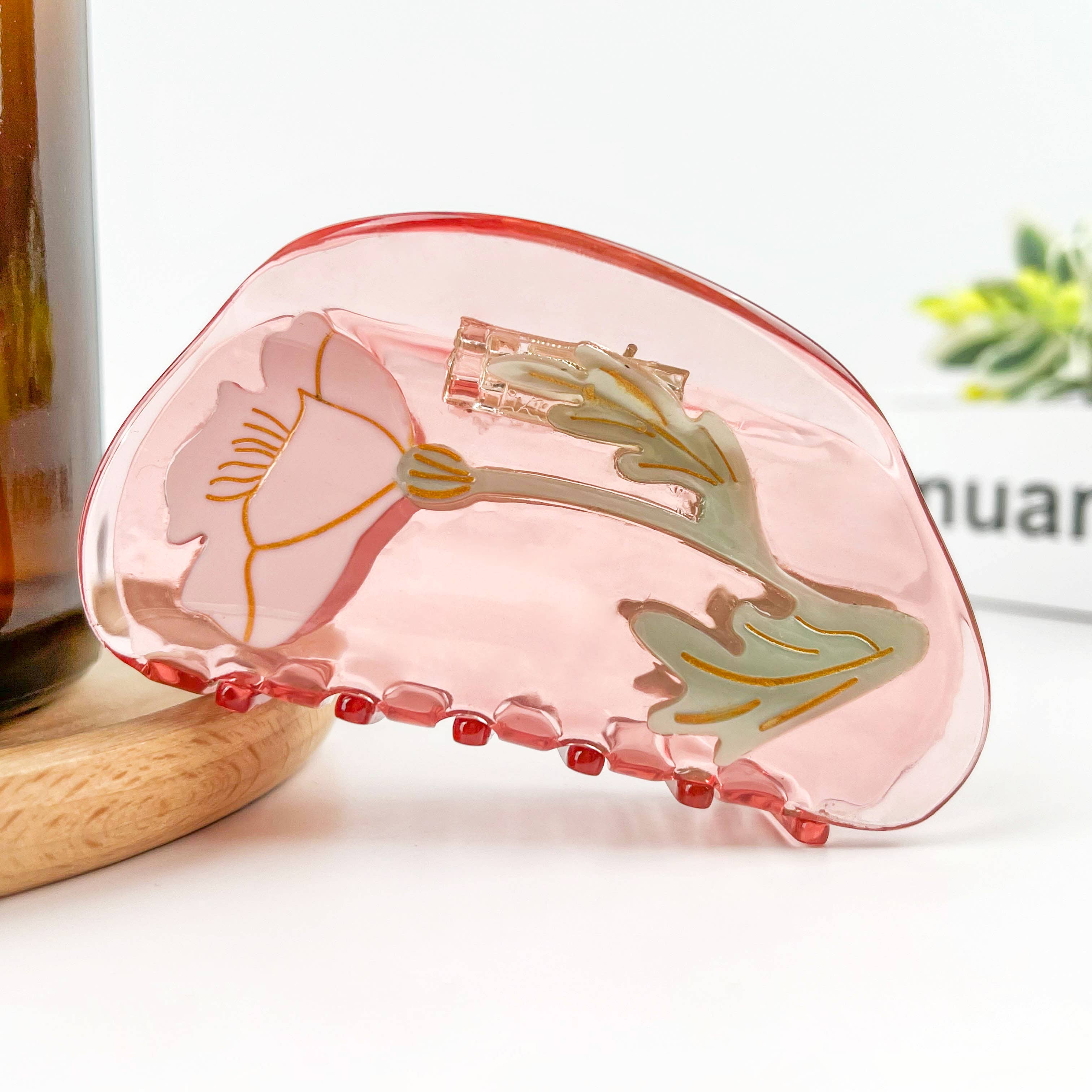 Floral Hair Claw Clip