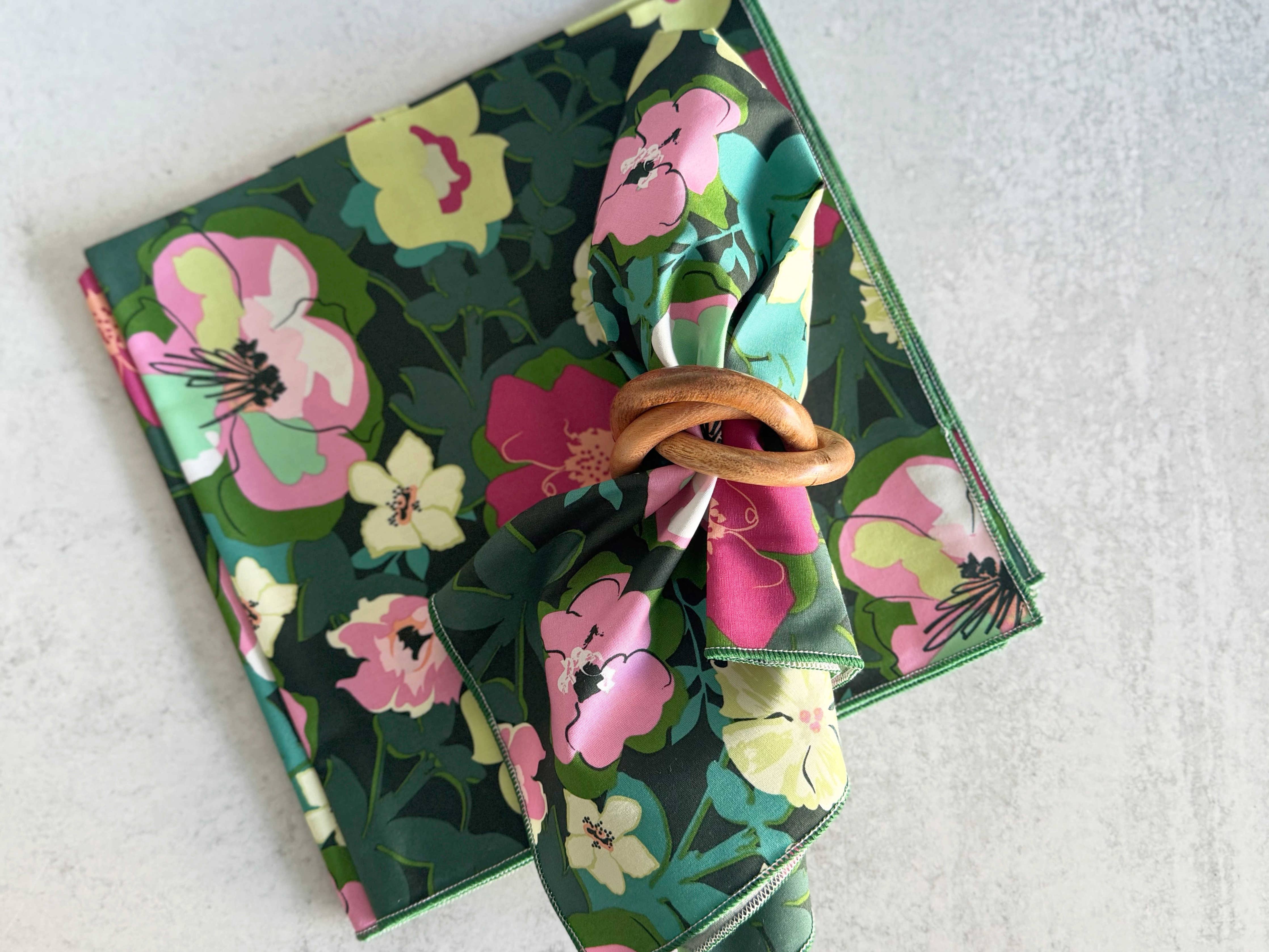 Flower Bloom Cloth Napkins, set of four