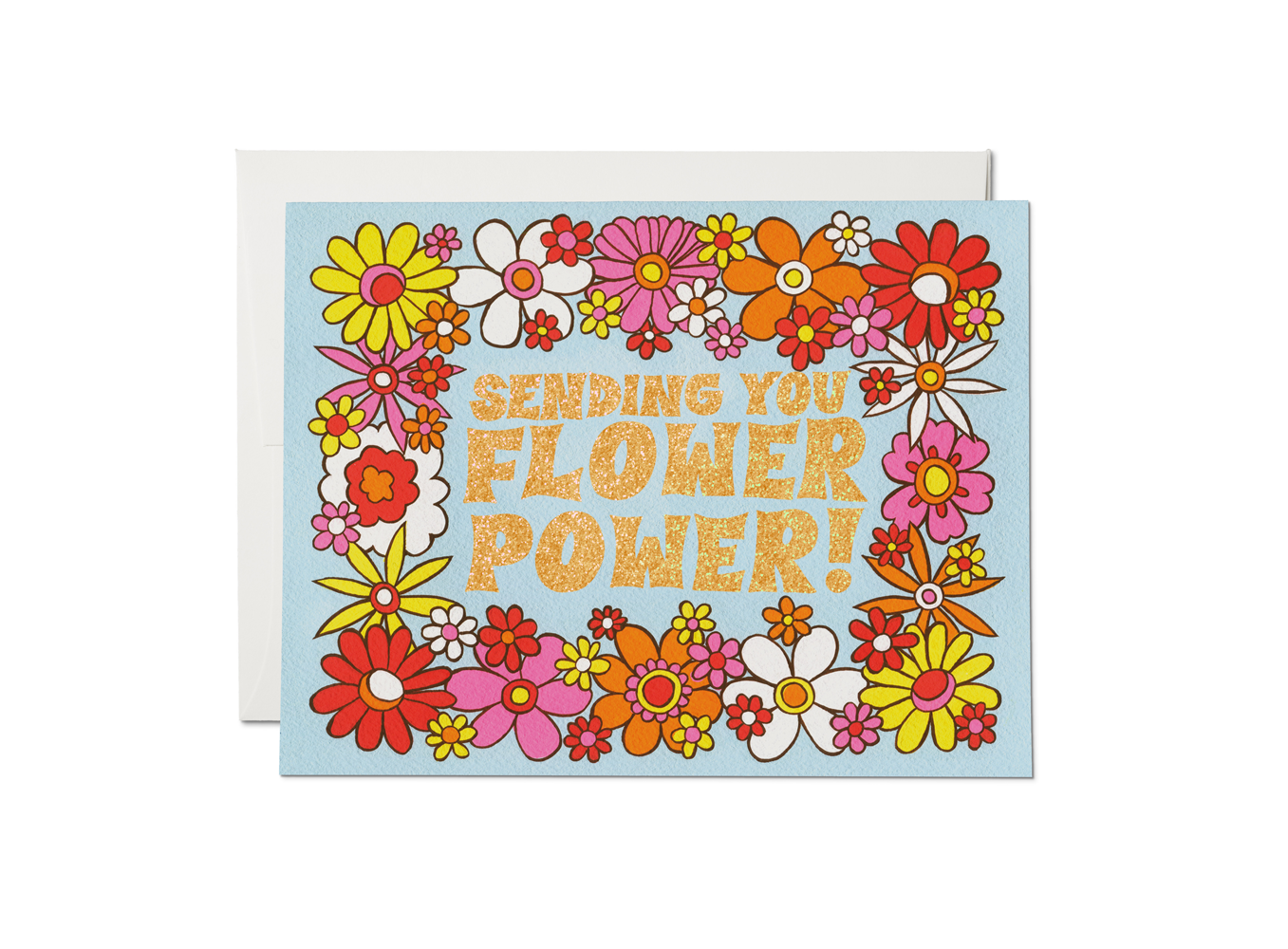 Flower Power encouragement greeting card