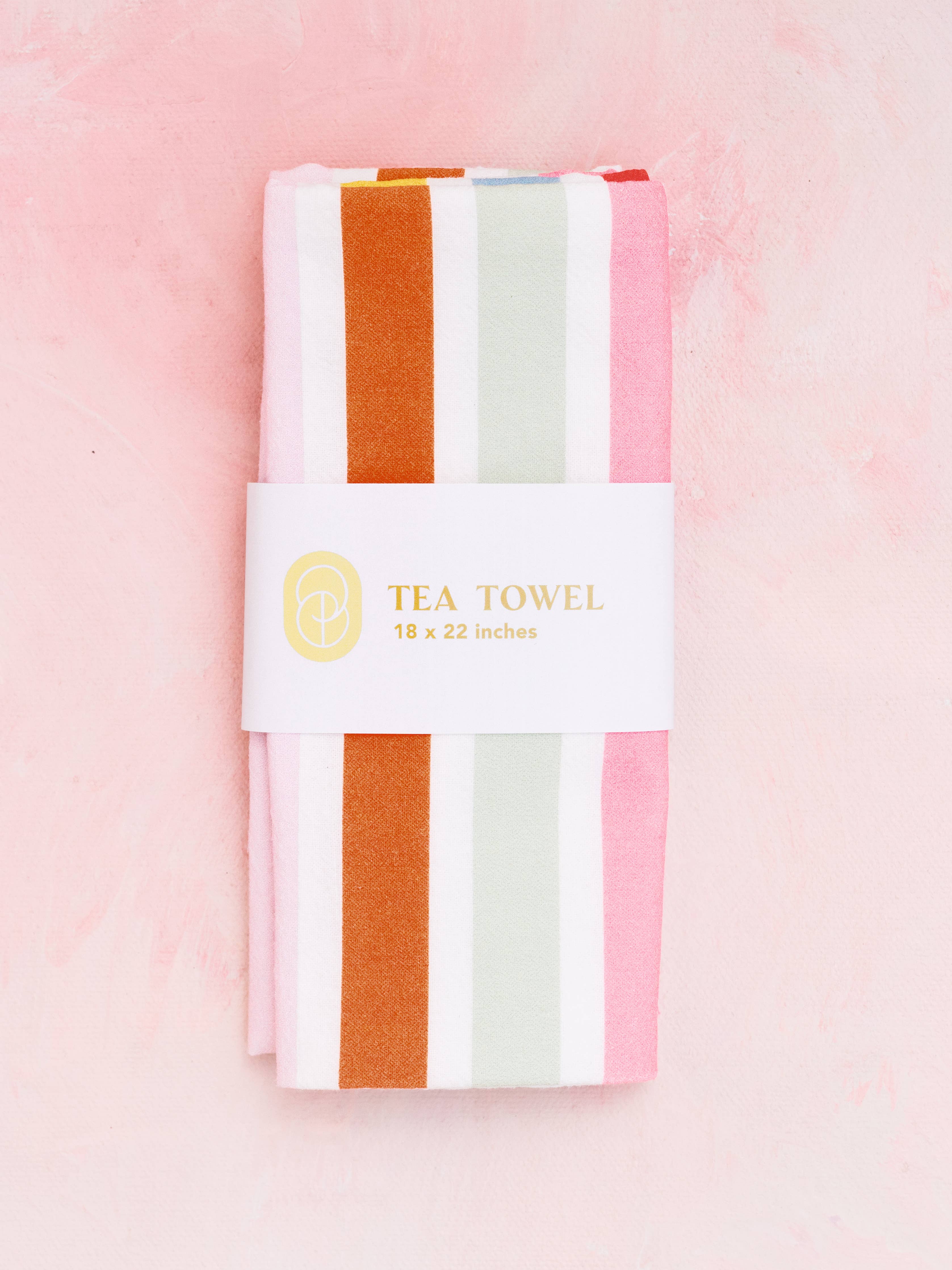 Squiggle Stripes Tea Towel
