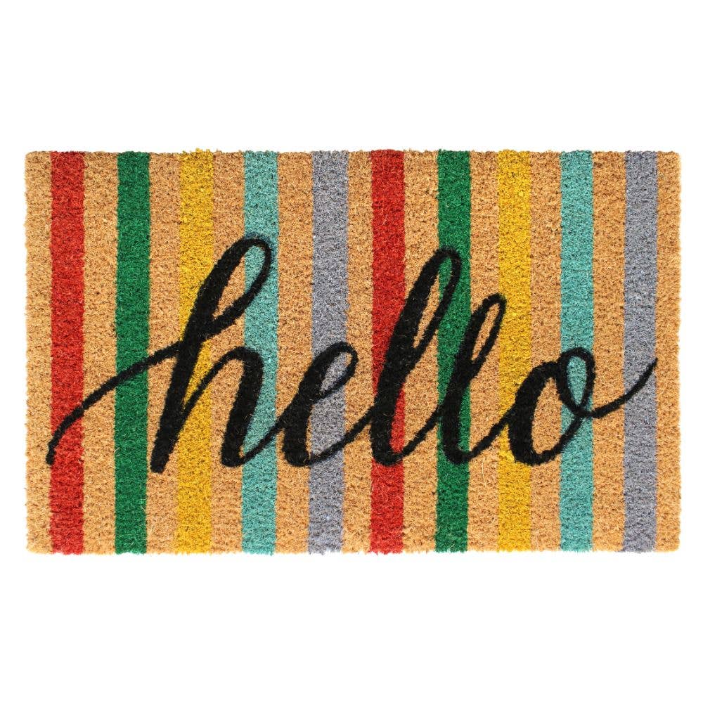 Hello Stripe Doormat