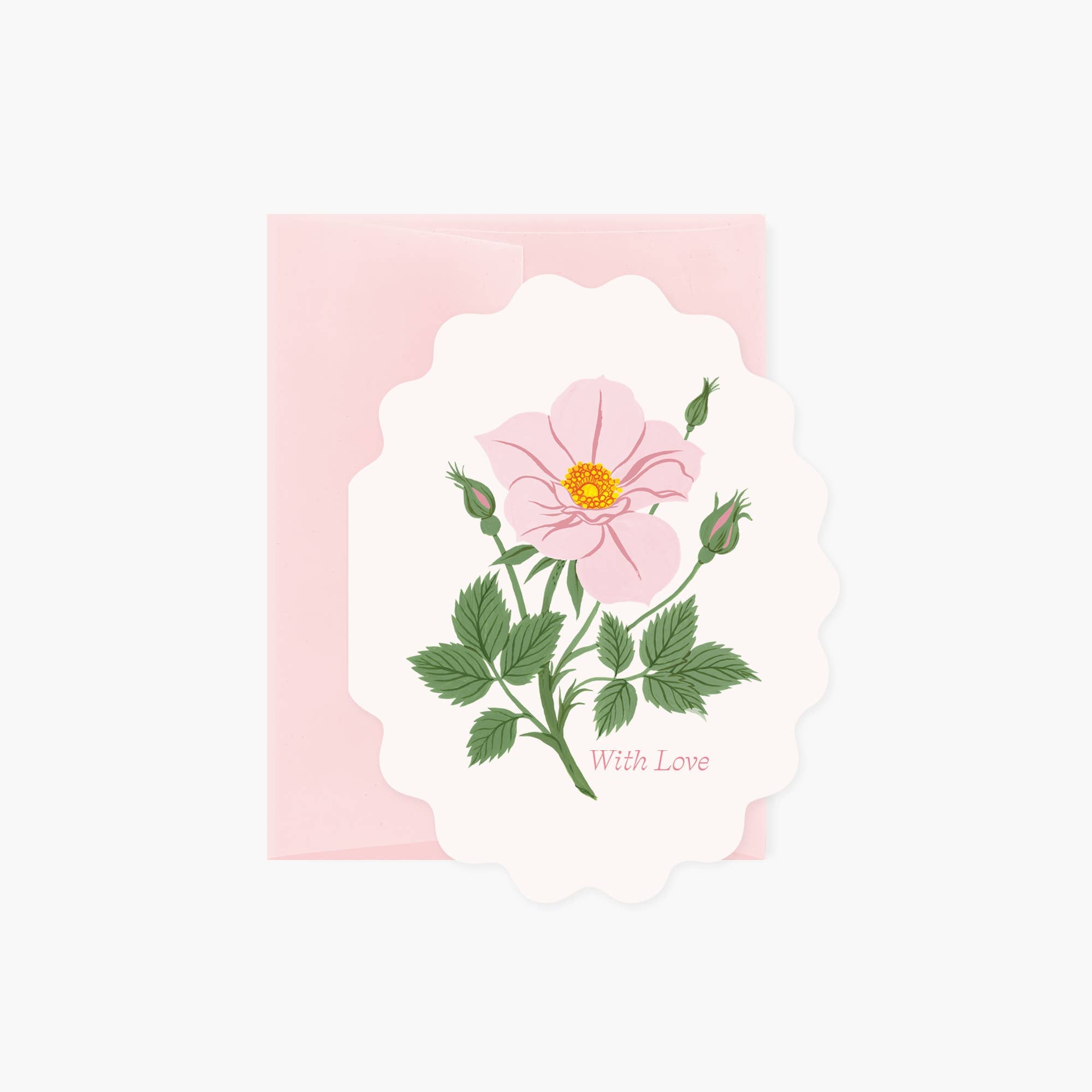 WITH LOVE, WILD ROSE | greeting card